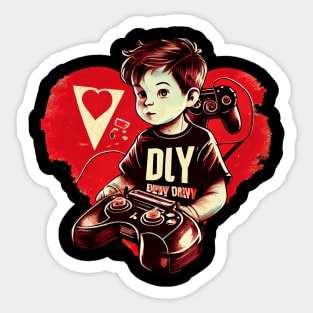 Valentine's Day Video Game Sticker